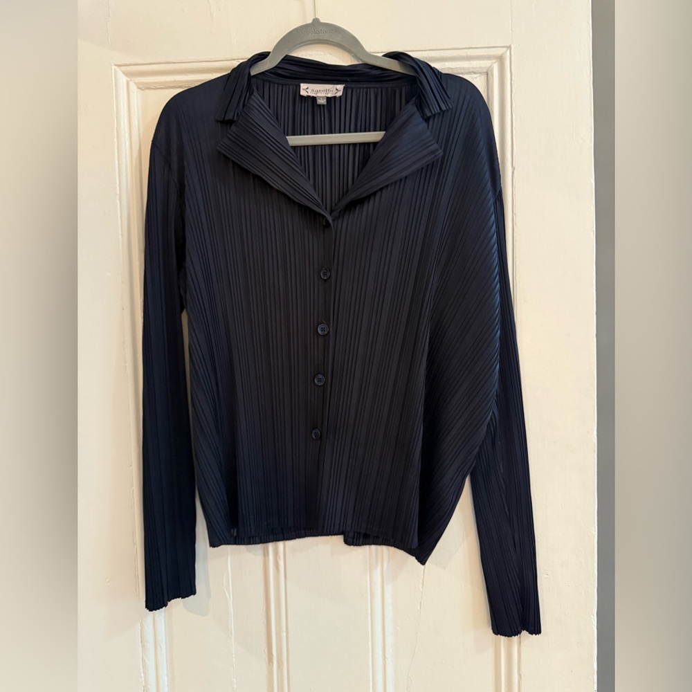 nanette lepore pleated button down